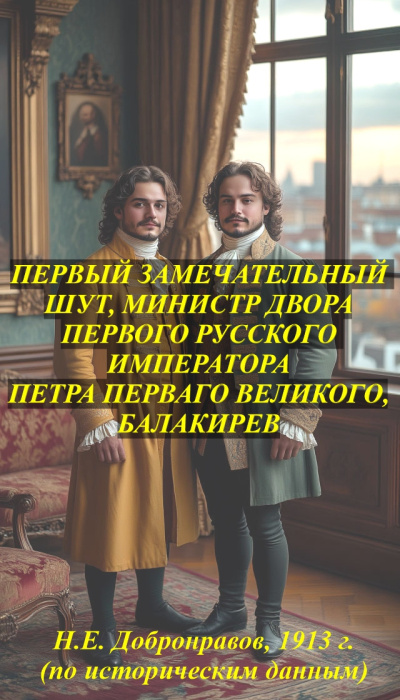 Слушайте бесплатные аудиокниги на русском языке | Audiobukva.com Добронравов Николай Евгеньевич – Первый замечательный шут, министр двора первого русского императора Петра Первого Великого, Балакирев